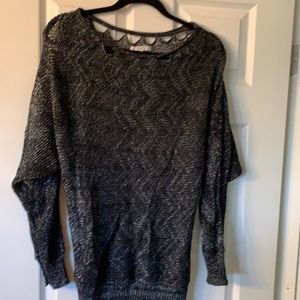 Black and silver sparkly sweater